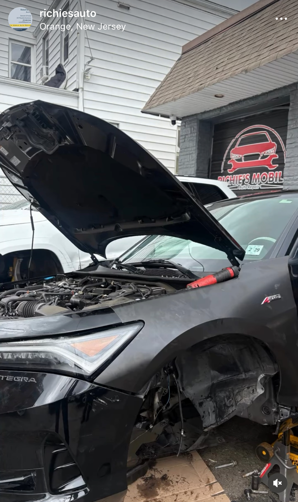 Acura Integra front-end repair